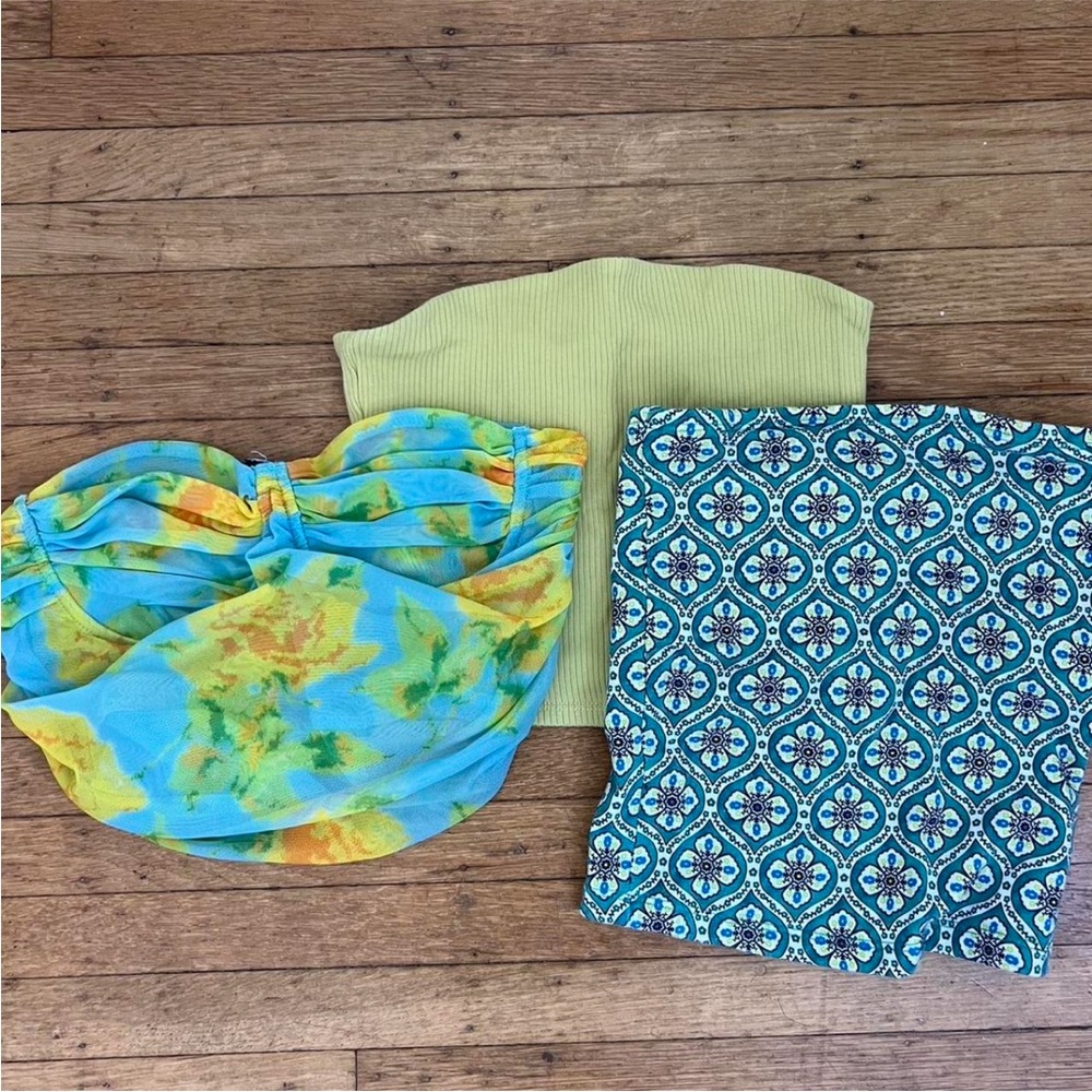 Zara Blue and Yellow Top Bundle